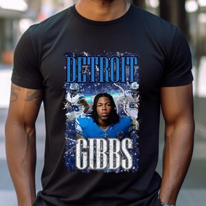 Jahmyr Gibbs Shirt Detroit Lions Cool T-shirt NFL voetbal T-shirt T-shirt met korte mouw