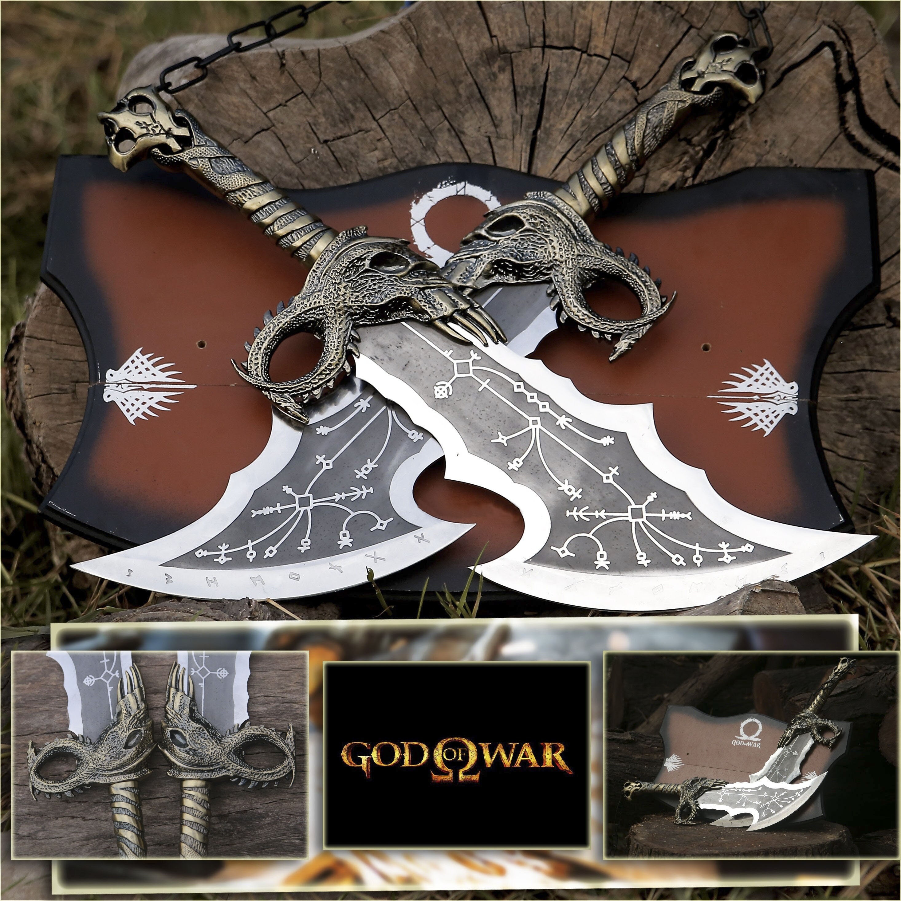 GodWar4 Kratos Weapon Blade of Olympus Keychain Keyring Cosplay