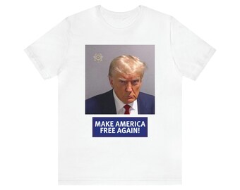 Donald Trump MUG SHOT Unisex Short Sleeve Tee