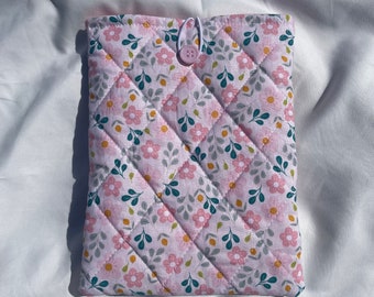 Kindle Sleeve - Handmade & Quilted - Spring Flowers