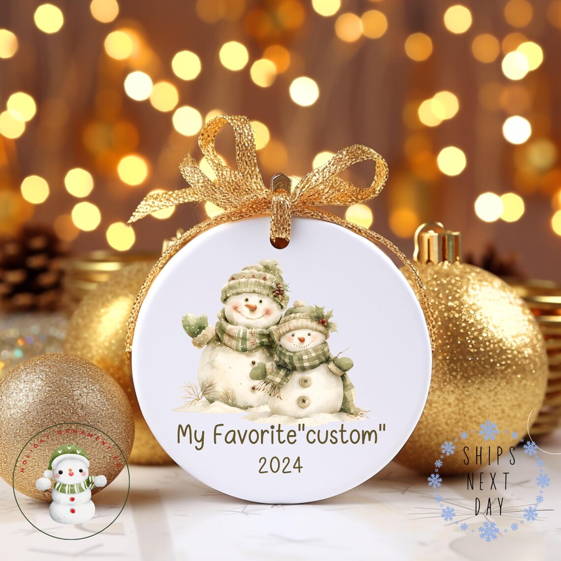 My Favorite CUSTOM Christmas Ornament | Aunt Uncle Grandparent Holiday ...