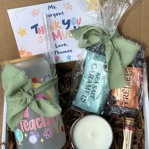 Rainbow Pastel Teacher Gift Box | Personalized Teacher Gift Set | Custom Teacher Gift | Teacher Appreciation Gift | Customizable Gift