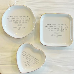 Tack för att du uppfostrade min drömman - Ringfat till prydnadssaker | Ringfat till svärmor | Smyckesfat till personligt bruk | Bröllopsgåva från svärdotter