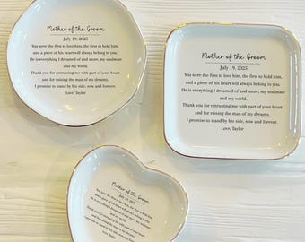 Mother of the Groom Ring Dish: Personalized Wedding Keepsake