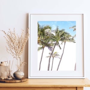 Maui Palm Tree Print: Hawaii Beach Wall Art (Digital Print)