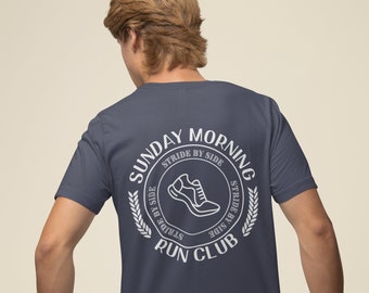 Sunday Run Club Pocket Shirt, Unisex Running Shirt, Running Club Shirt, Fitness Shirt