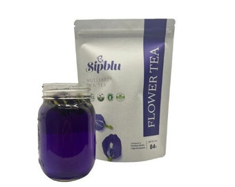 Herbata z niebieskiego groszku Blue Butterfly Cały kwiat 100% organiczny Clitoria ternatea