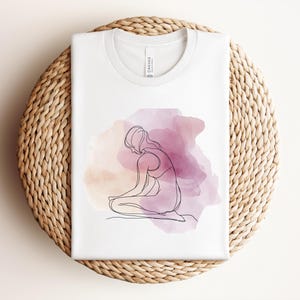 Minimalist Yoga Pose T-Shirt: Meditation Graphic, Zen Clothing