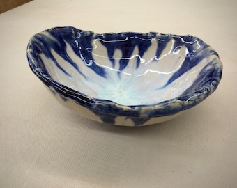 Blue & White handmade ceramic bowls and plates!