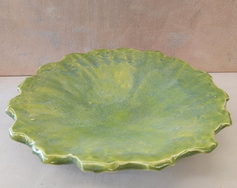 Authentic Salad Bowl Pottery Ceramic handmade