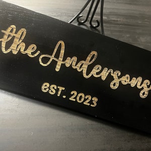 Rustic Personalized Wood Last Name Sign,  Family Name Sign, Established Sign, Wedding Gift ,  Farmhouse Sign, Wood Last Name Monogram Sign