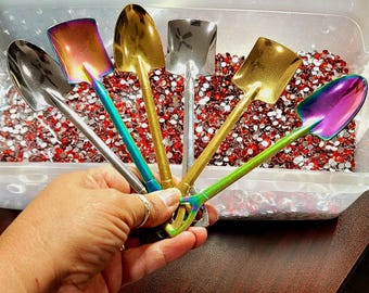 Shovel Spoon 3PCS 410 Stainless Steel Coffee Spoon Retro - Etsy