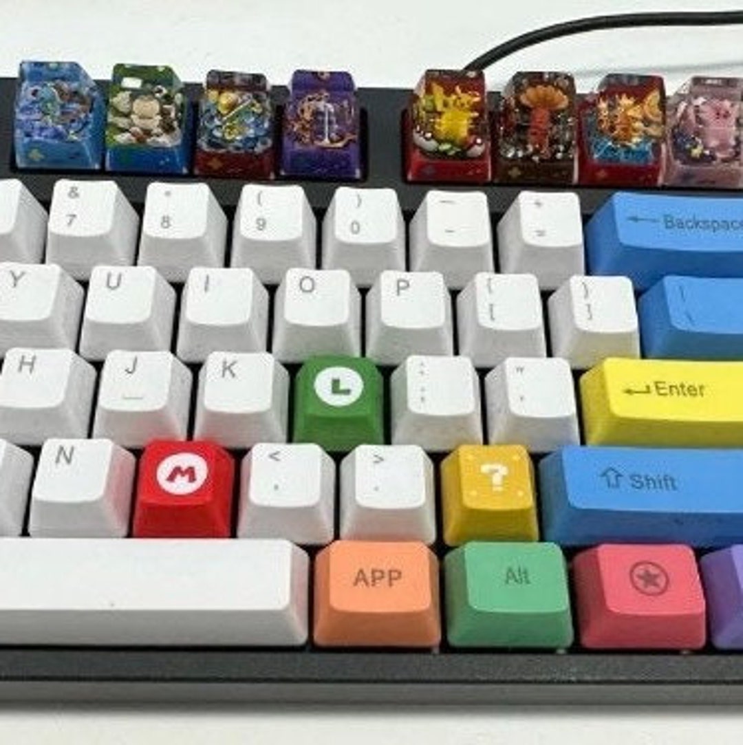 Pokemon Keycaps PBT Keycaps Etsy