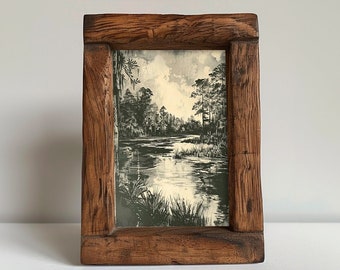 Vintage Florida Sketch / PRINTABLE Vintage Drawing / Moody Charcoal Sketch Prints #137