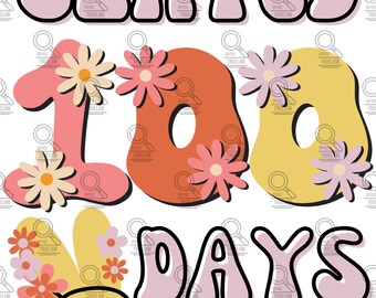 Slayed 100 days png, 100 day of school png, groovy 100 day of school png, school days png, slay girl png, 100th day of school png, girls png