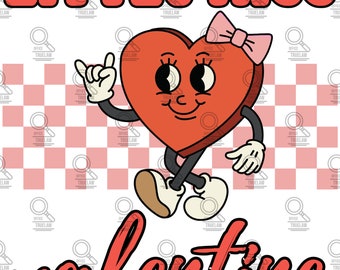 little miss Valentine png, Valentines png, retro valentines png, vintage valentines png, retrol vday sublimation, vday sublimation, vday png