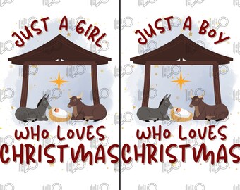 Juste une fille qui aime Noël png, Juste un garçon qui aime Noël png, crèche png, enfants crèche png, bébé Jésus png, enfants Noël png