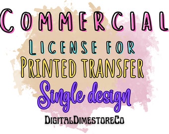 Printed Transfer License