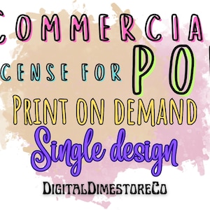 Print on Demand License