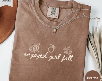 Engaged Girl Fall Shirt In my Fiancée Era Future Bride Tee Bridal Shower Gift Engaged Miss To Future Mrs Sweater Bachelorette Appreciation
