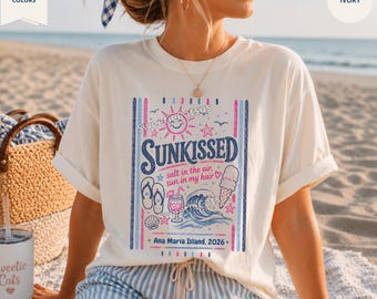 Custom Girls Trip Shirt Matching Travel Tee Friends & Family Summer Vacation Gift Tripping Weekend Group Crew Birthday Blue Stripes Outfits