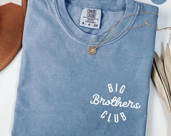Big Brothers Club Shirt, Best Bro Tee, Cool Brother To Be Toddler and Youth Favorite Brother Present Birthday Gift Sibling, New Bro Matching