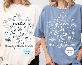 Girls Gone Mild Bachelorette Party Shirt, Spa Bride and Squad Matching Tee Personalized Weeding Gift, Bride & Bridesmaid Slumber Movie Night