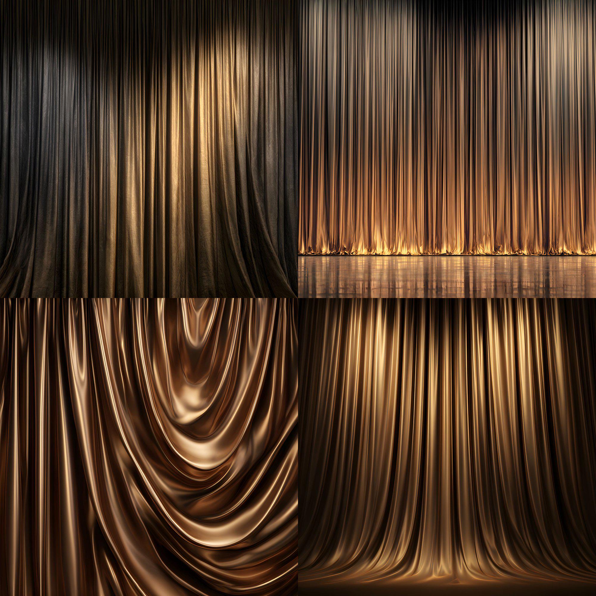 Brown Gold Swirl Curtain Digital Backdrop, Luxury Portrait Texture ...
