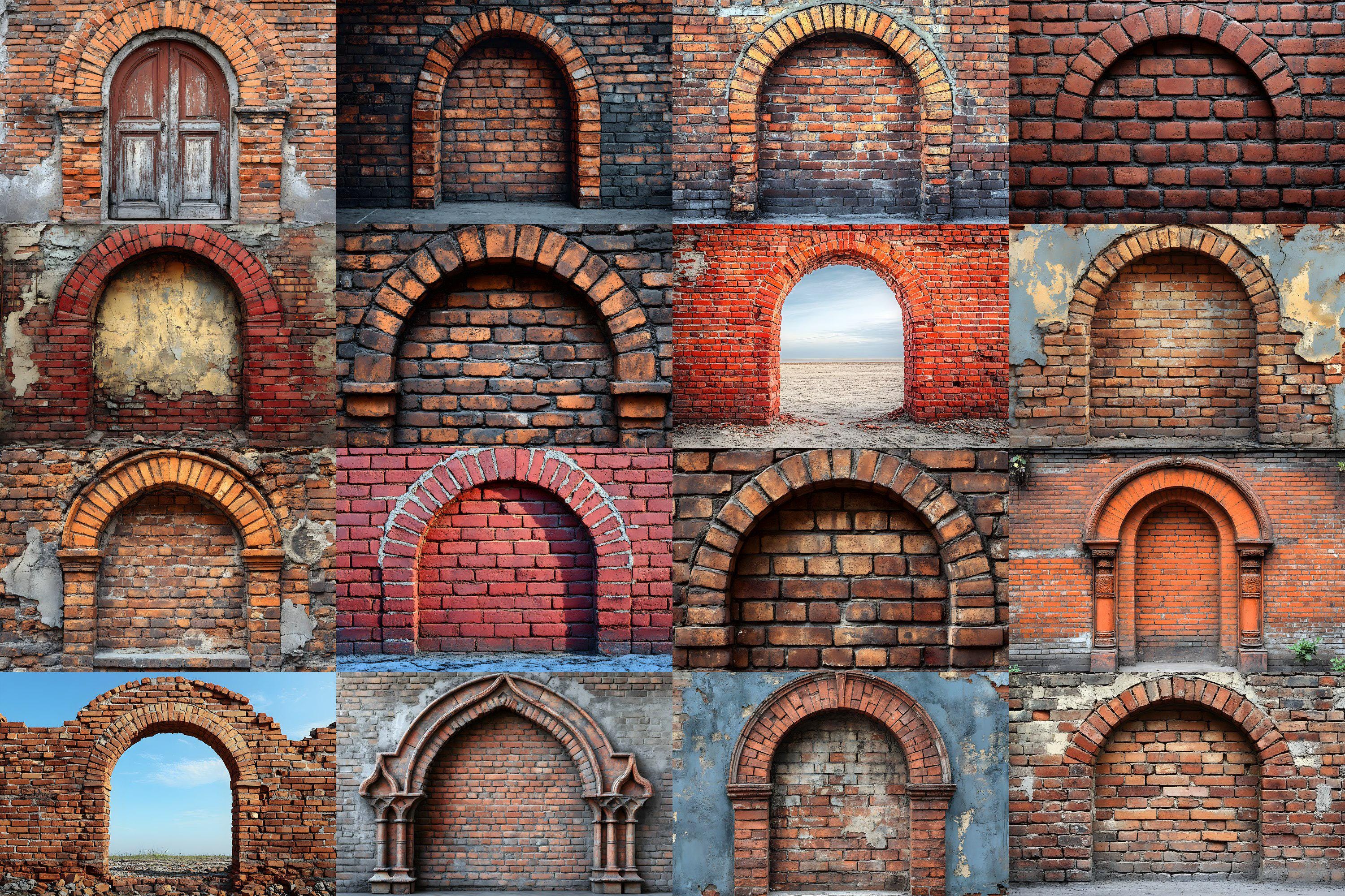 Rustic Brick Archway Backdrop | Digital Photography Background ...