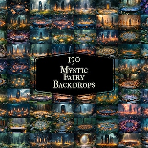 130 Mystic Fairy Backdrops for Photography, Fantasy Themes, Magical Scenes, and Photoshop Projects - Fairytale Backgrounds