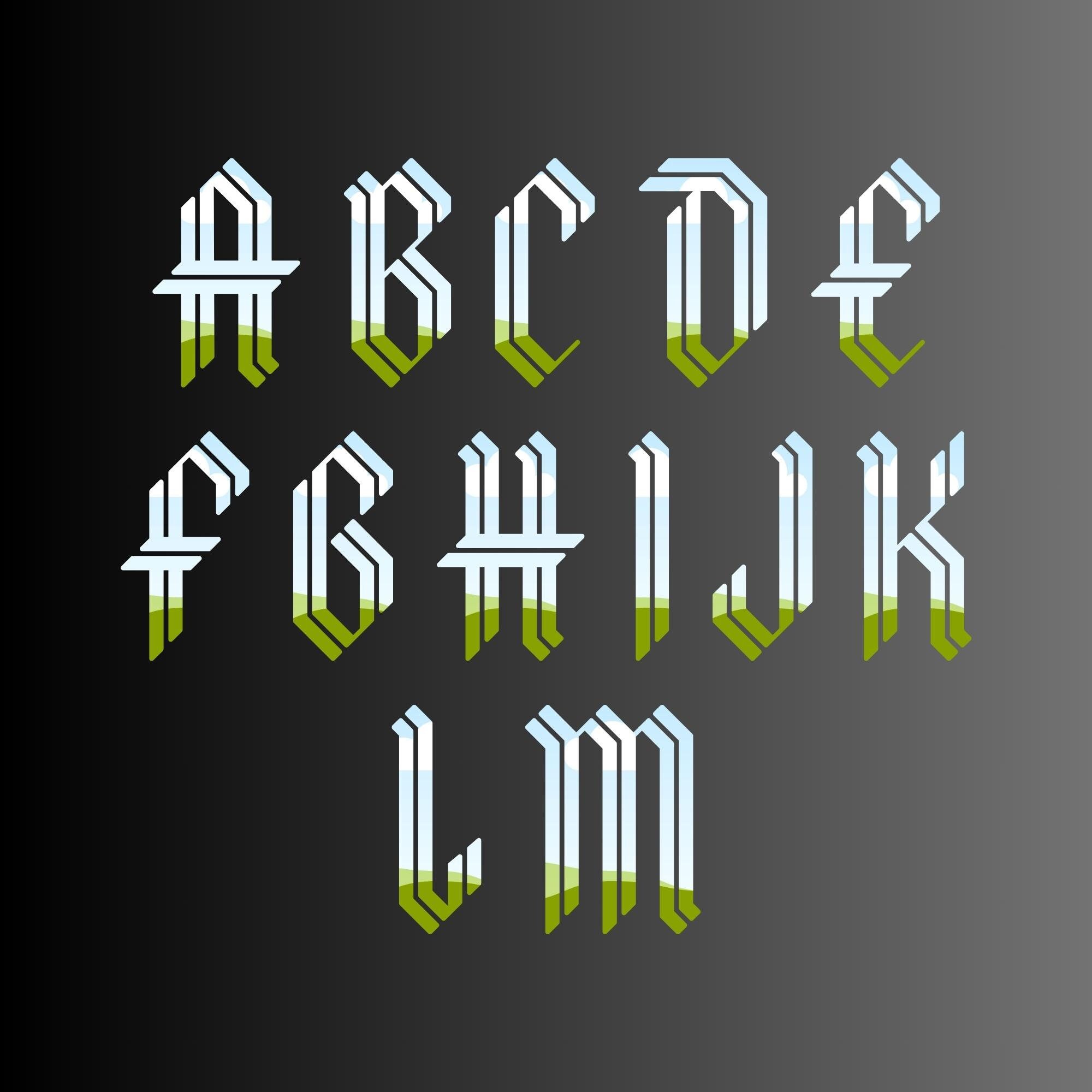 Letter Canva Frames Drag and Drop Frames Fillable Alphabet Font Letters ...