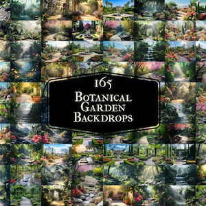165 Botanischer Garten Kulissen für Fotografie, Florale Hintergründe, Natur Overlays, Hochzeit Kulissen, Mutterschaft Kulissen und Hintergründe