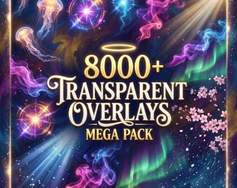 8000+ Transparent Overlays Mega Bundle | Light Rays, Fog, Smoke, Magic, Dust, Snow | Photography Lighting Effects