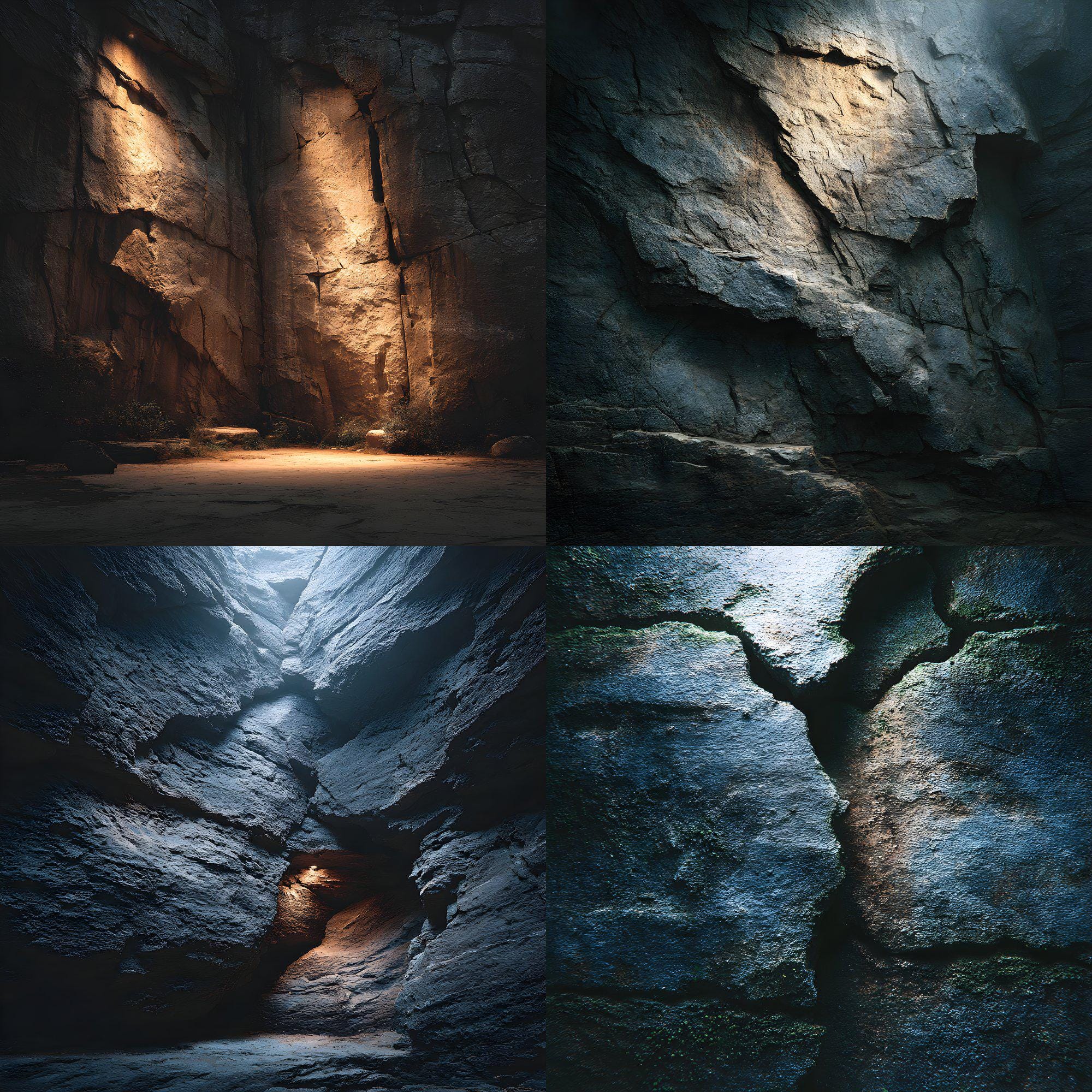 Rocky Cave Wall Digital Backdrop: Fantasy Texture Art (4096x4096 JPG ...