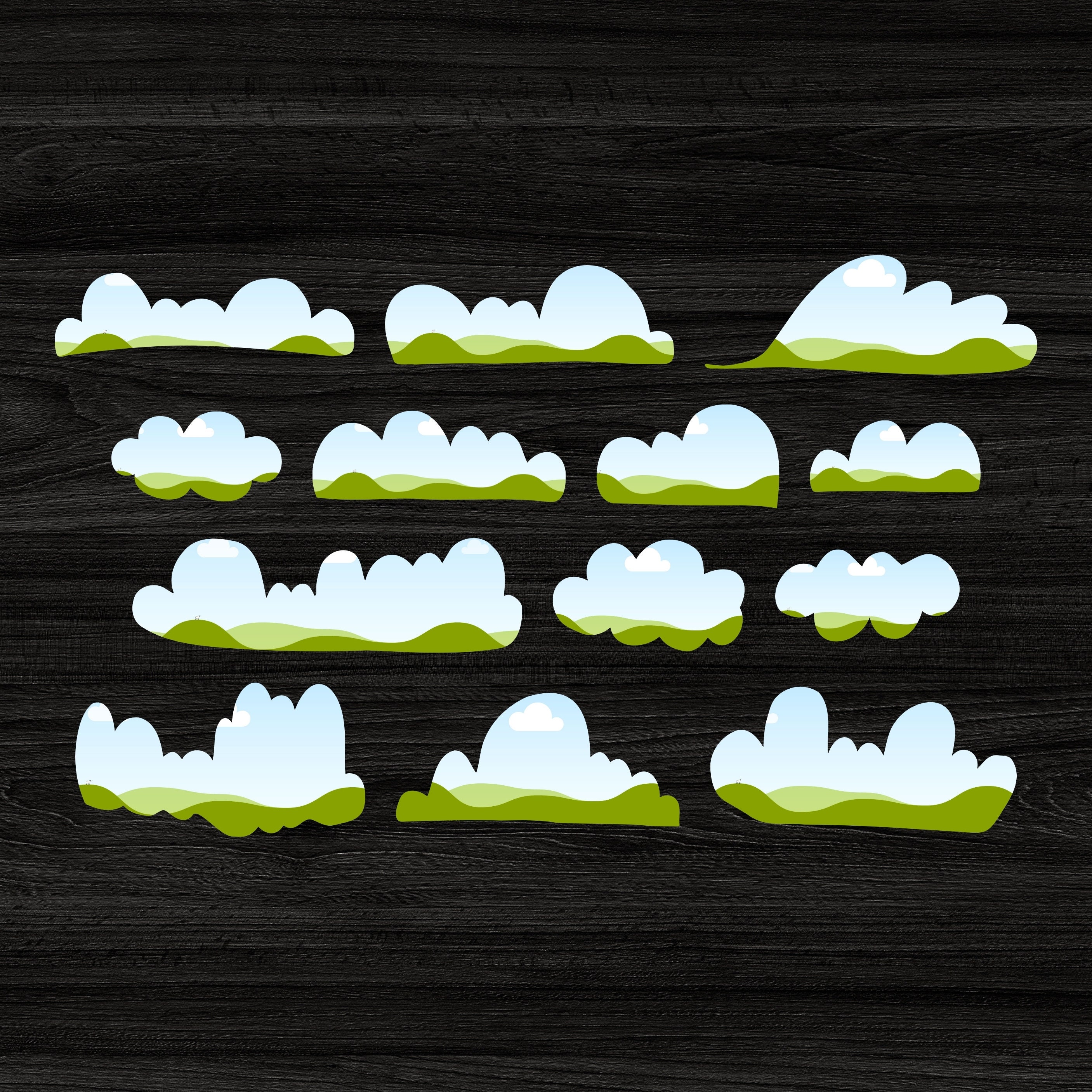 Cloud Canva Frames Drag and Drop Clouds Canva Templates PNG Designs ...