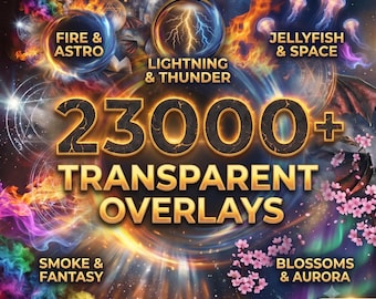 23000+ Transparent Overlays Mega Bundle | Light Rays, Fog, Smoke, Magic, Dust, Snow | Photography Lighting Effects