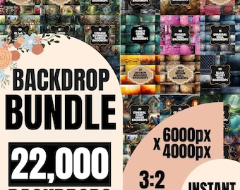 Backdrop Bundle - Photography Backdrop Pass, Master Overlay, Christmas, Gothic, Wizard, Wedding, Maternity, Halloween and Easter Backgrounds