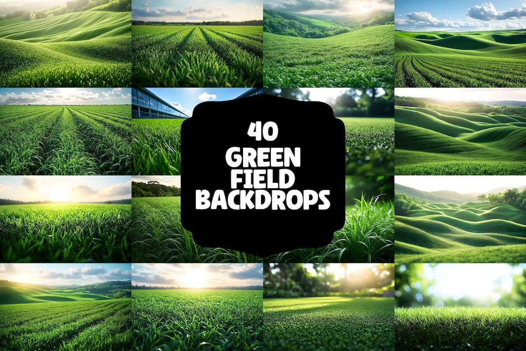 Green Field Photography Backdrops | Lush Landscape Pngs (6000x4000px ...