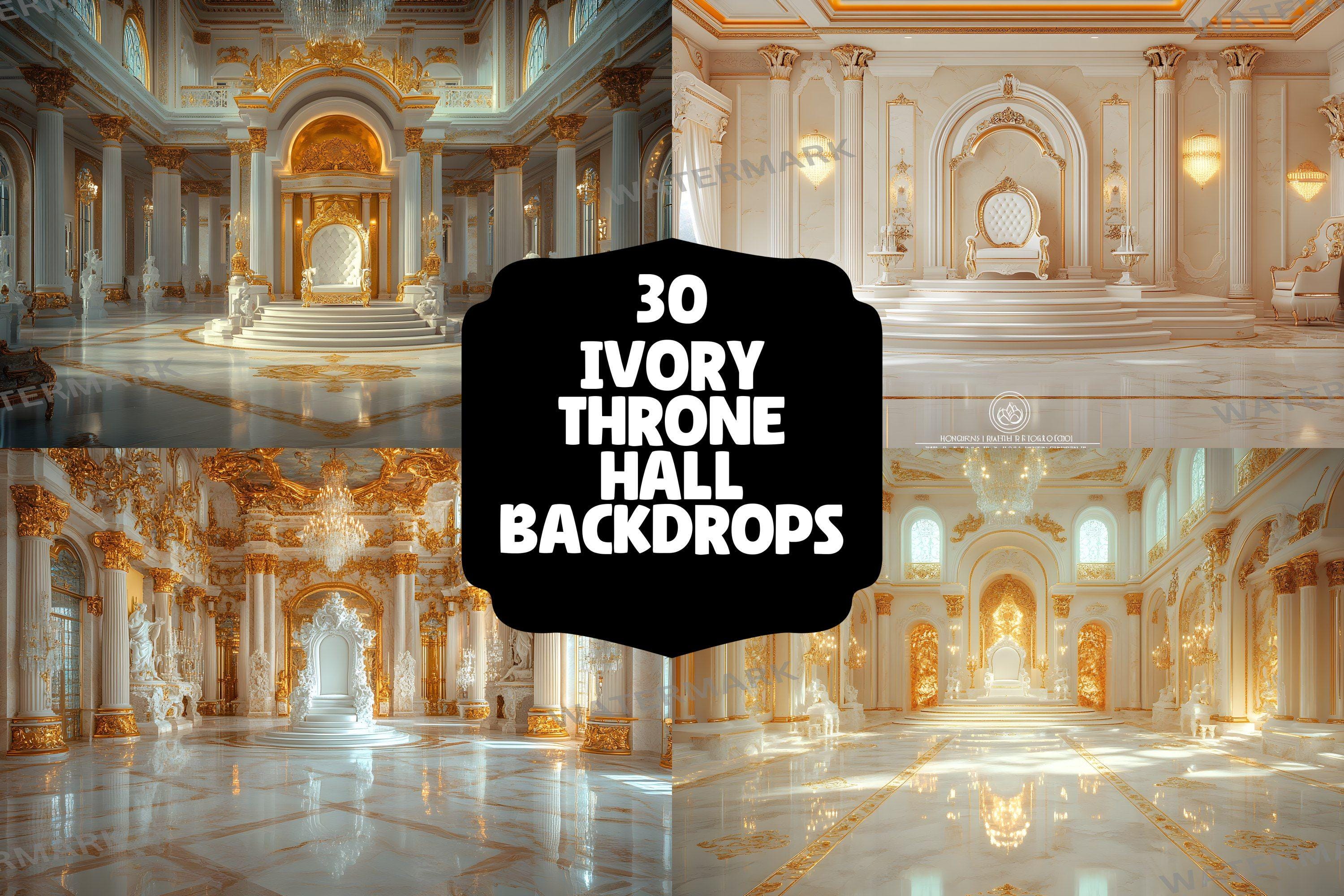 30 Ivory Throne Hall Backdrops, Royal Castle Interiors, Fantasy ...