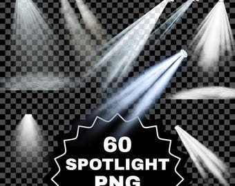 Spotlight Focused Beam Transparent Overlay PNGs