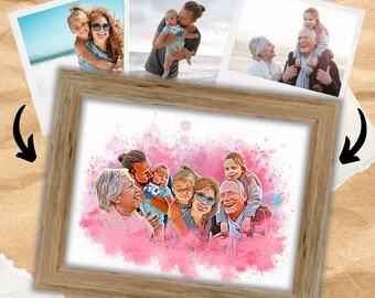 Add Person To Photo, Combine Photos, Add Deceased Loved One To Picture, Custom memorial gift, Gift for Dad Mom, Merge Pictures - Portraits