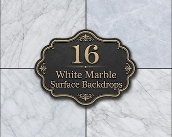 White Marble Digital Backdrops, Flat Lay Product Photography Backgrounds, Marble Texture Surfaces for Food Styling, Digital JPGs