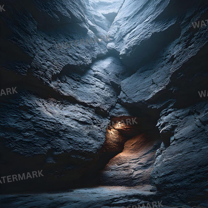 Rocky Cave Wall Digital Backdrop: Fantasy Texture Art (4096x4096 JPG ...
