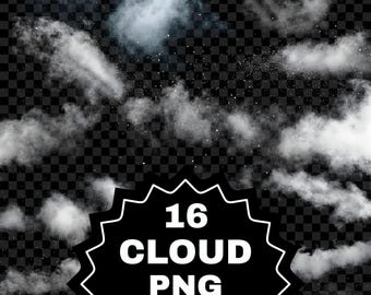 Particle Cloud Overlay 16 Transparent Overlay PNGs