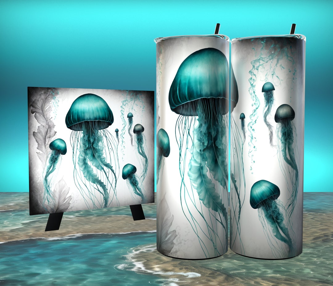 Sea Luminaries Jellyfish Journey Ocean Jellyfish Tumbler Wrap 20oz