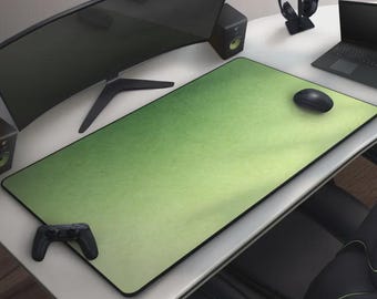 Green Textured Mouse Pad, Matcha Green Gradient Desk Mat, Large Extended Gaming Mousepad, Green Aesthetic Office Decor