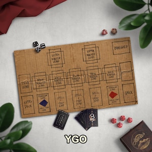 Homeless Man's TCG Playmat, Funny Play Mat With Optional Zones, 14" x 24" Neoprene Game Mat, Cardboard Design, Multiple TCG Zones Available image 12