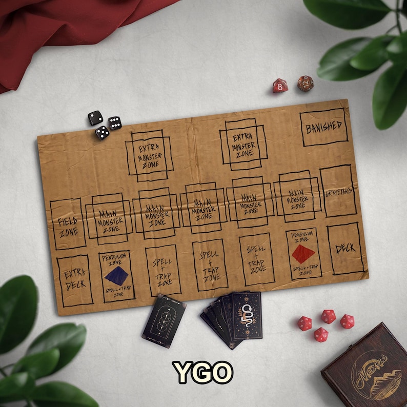 Homeless Man's TCG Playmat, Funny Play Mat With Optional Zones, 14" x 24" Neoprene Game Mat, Cardboard Design, Multiple TCG Zones Available image 12