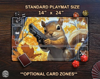 mtg プレイマット Force of Squirrel 意志の力 SCG リス リスの将軍、サワギバ (Modern Horizons 2 日本語) | Magic: The
