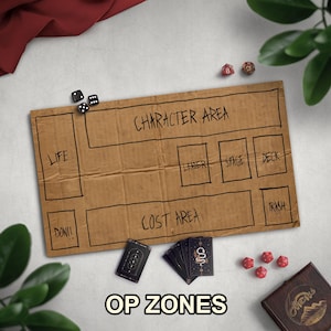 Homeless Man's TCG Playmat, Funny Play Mat With Optional Zones, 14" x 24" Neoprene Game Mat, Cardboard Design, Multiple TCG Zones Available image 9